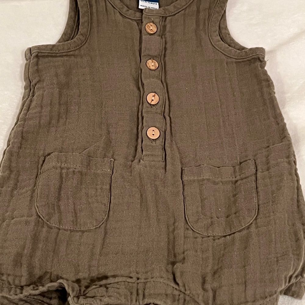 Old Navy Tan Sleeveless Romper